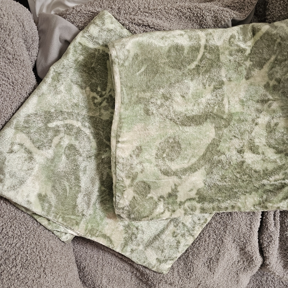 Pottery Barn Green Pillow Covers - set of 2